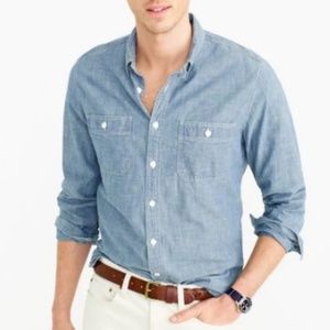 J. Crew slim cotton chambray shirt